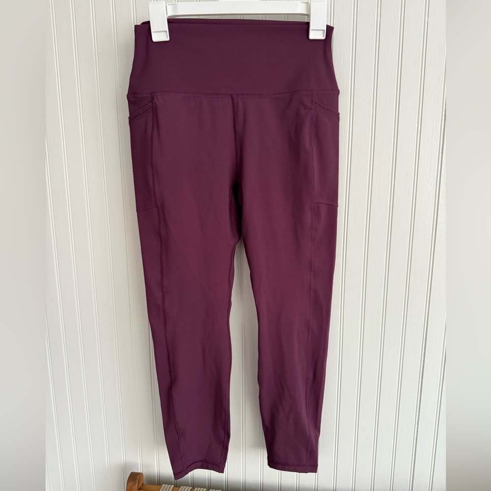 RBX Purple Leggings Size Large Activewear with cell pockets